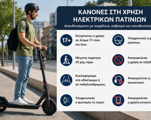 Κανόνες στη χρήση των ηλεκτρικών πατινιών από το Υπ. Μεταφορών